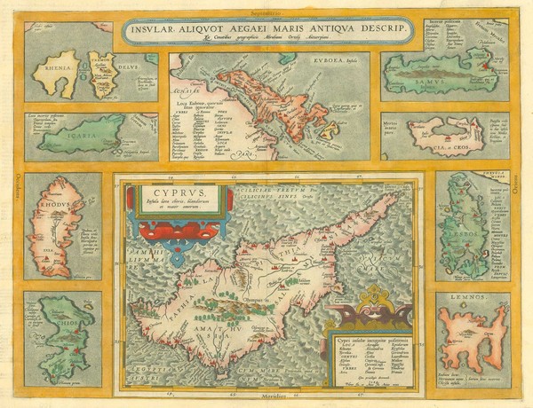Ortelius Cyprus and the Aegean