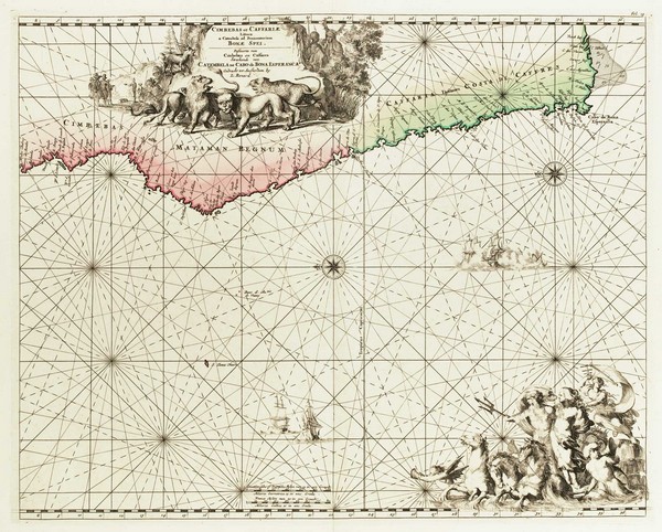 De Wit Africa sea chart