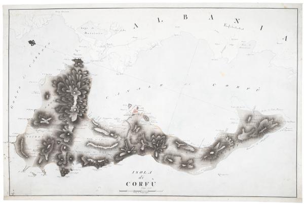Corfu manuscript map