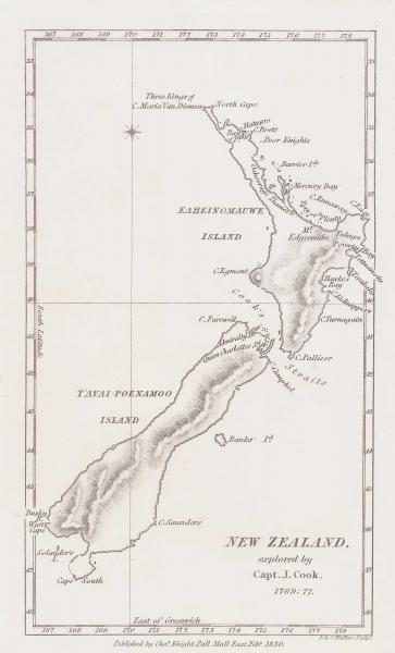 Cook New Zealand 1830
