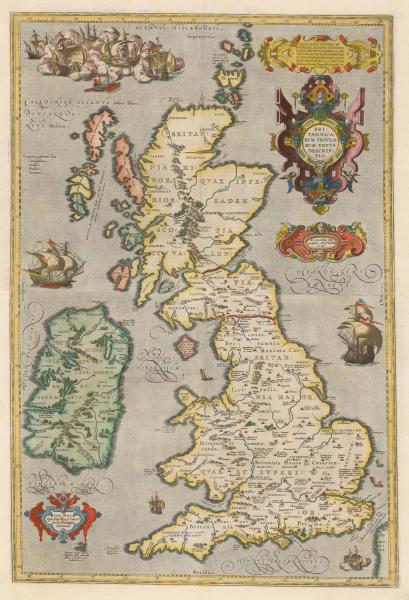 Ortelius British Isles 2-sheet
