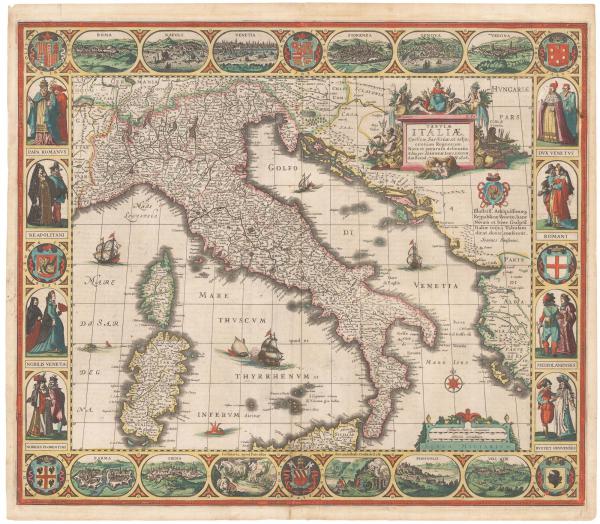 Hondius Italy 1628
