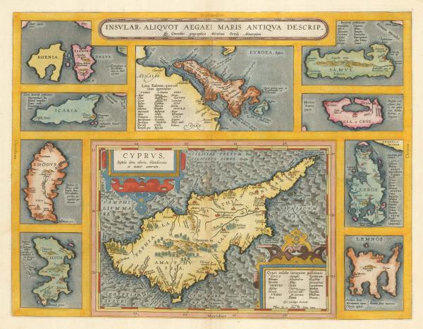 Ortelius Cyprus and the Aegean