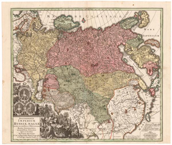 Seutter Russia 1740