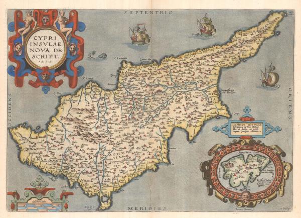 Ortelius Cyprus 1573 State 3