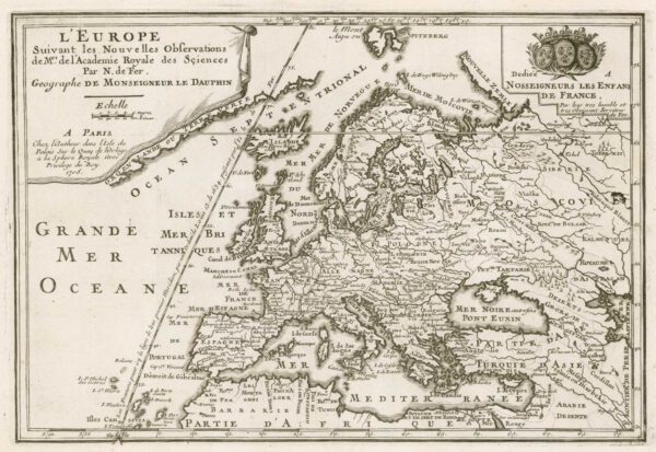 Early 18th century map of Europe