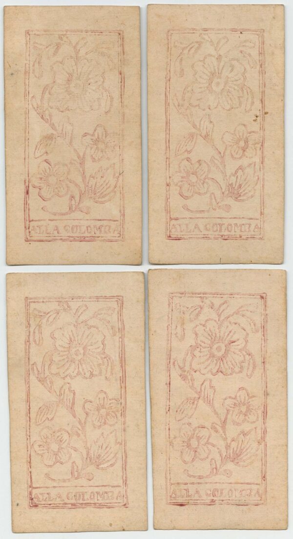 Seven scarce Italian playing cards depicting Russia - Image 4